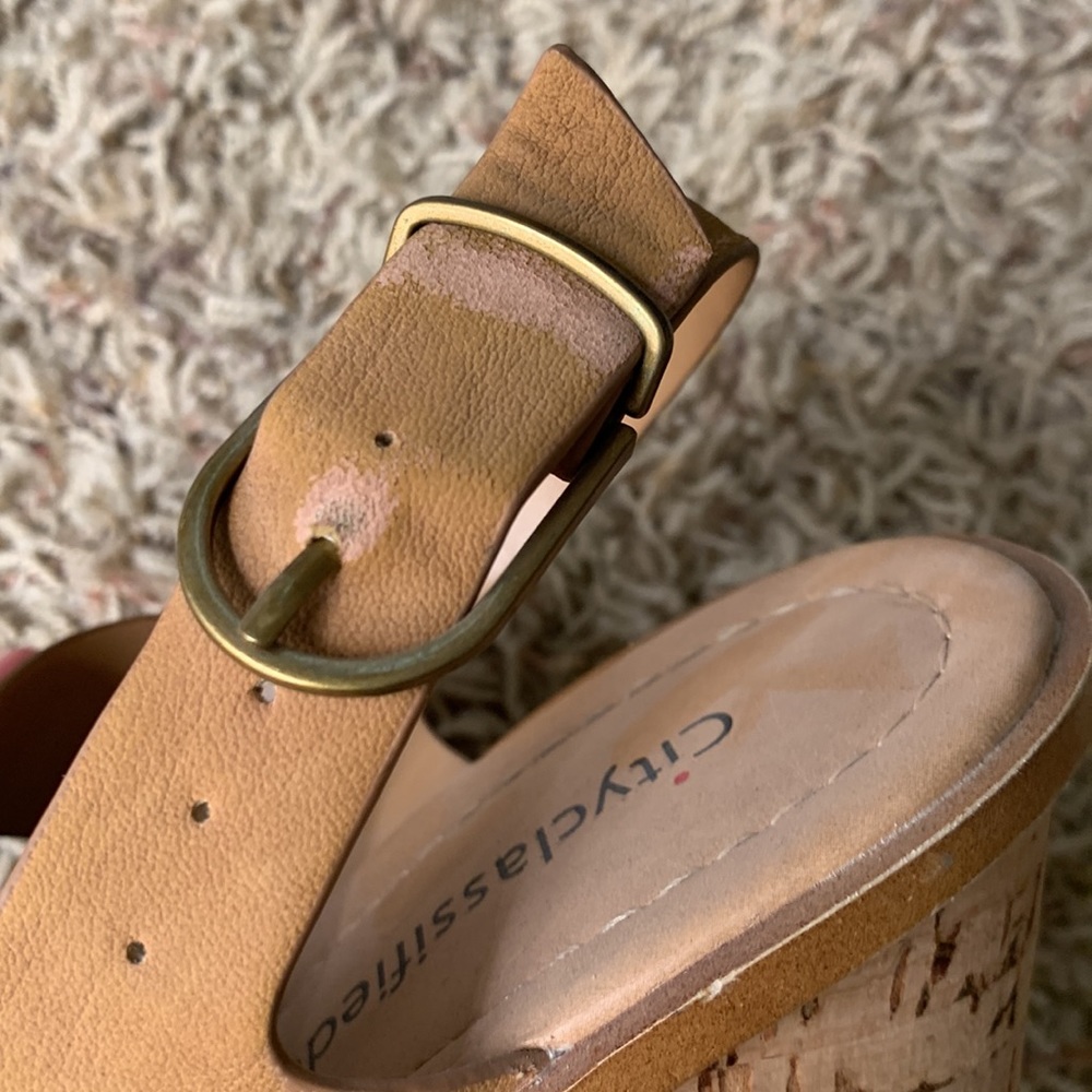 Tan Cork Wedges - Picture 6 of 6
